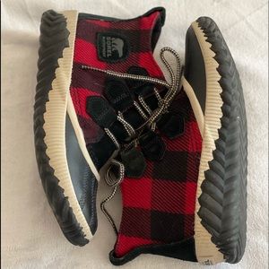 SOREL OUT N ABOUT WATERPROOF BUFFALO PLAID BOOTS